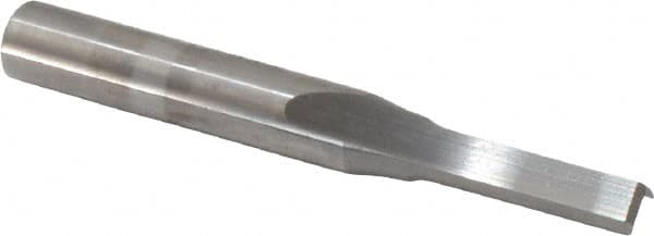 Onsrud - 3/16" Diam, 1/4" Shank Diam, 5/8" Length of Cut, 2 Flute Double Edge Straight Router Bit - 2" Overall Length, Left Hand Cut, Solid Carbide - Makers Industrial Supply