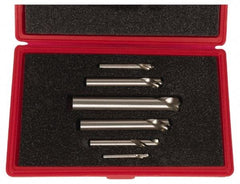 Cleveland - 1/4 to 1 Inch Body Diameter, 1 to 1-3/4 Inch Flute Length, 90° Point Angle, Spotting Drill Set - 4 to 8 Inch Overall Length, Series 2645, Bright Finish, High Speed Steel, Includes Six Spotting and Centering Drills - Makers Industrial Supply