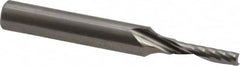 Onsrud - 1/8" Cutting Diam x 1/2" Length of Cut, 1 Flute, Upcut Spiral Router Bit - Uncoated, Right Hand Cut, Solid Carbide, 2" OAL x 1/4" Shank Diam, Single Edge, 21° Helix Angle - Makers Industrial Supply