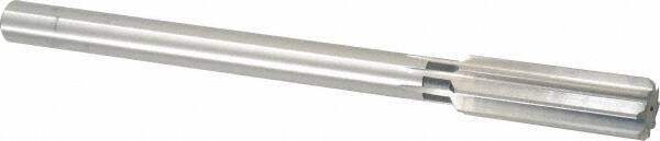 Cleveland - 27/32" High Speed Steel 8 Flute Chucking Reamer - Straight Flute, Straight Shank, 2-1/2" Flute Length, 9-1/2" OAL - Makers Industrial Supply