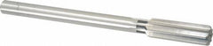 Cleveland - 27/32" High Speed Steel 8 Flute Chucking Reamer - Straight Flute, Straight Shank, 2-1/2" Flute Length, 9-1/2" OAL - Makers Industrial Supply