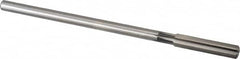 Cleveland - 3/8" High Speed Steel 6 Flute Chucking Reamer - Straight Flute, Straight Shank, 1-3/4" Flute Length, 7" OAL - Makers Industrial Supply