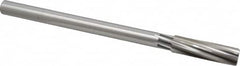 Cleveland - 21/32" High Speed Steel 8 Flute Chucking Reamer - Spiral Flute, Straight Shank, 2-1/4" Flute Length, 9" OAL - Makers Industrial Supply