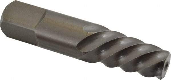 Cleveland - Spiral Flute Screw Extractor - #8 Extractor for 1-3/8 to 1-3/4" Screw, 4-3/8" OAL - Makers Industrial Supply