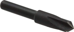 Cleveland - 1/4" Head Diam, 3/16" Shank Diam, 4 Flute 90° High Speed Steel Countersink - Oxide Finish, 1-7/16" OAL, Single End, Straight Shank, Right Hand Cut - Makers Industrial Supply