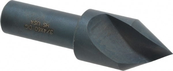 Cleveland - 3/4" Head Diam, 1/2" Shank Diam, 1 Flute 60° High Speed Steel Countersink - Makers Industrial Supply