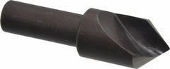 Cleveland - 3/4" Head Diam, 1/2" Shank Diam, 1 Flute 82° High Speed Steel Countersink - Oxide Finish, 2-5/8" OAL, Single End, Straight Shank, Right Hand Cut - Makers Industrial Supply