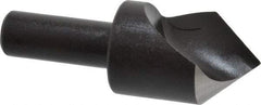 Cleveland - 1" Head Diam, 1/2" Shank Diam, 1 Flute 82° High Speed Steel Countersink - Oxide Finish, 2-3/4" OAL, Single End, Straight Shank, Right Hand Cut - Makers Industrial Supply