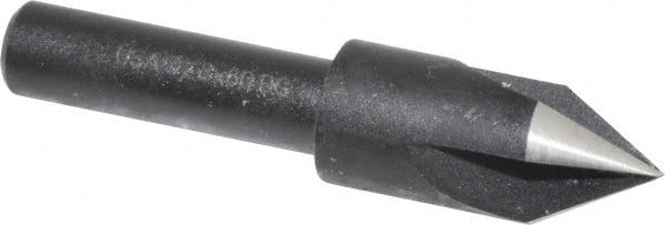 Cleveland - 3/8" Head Diam, 1/4" Shank Diam, 3 Flute 60° High Speed Steel Countersink - Makers Industrial Supply