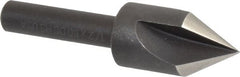 Cleveland - 1/2" Head Diam, 1/4" Shank Diam, 3 Flute 60° High Speed Steel Countersink - Makers Industrial Supply