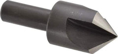 Cleveland - 1" Head Diam, 1/2" Shank Diam, 3 Flute 90° High Speed Steel Countersink - Oxide Finish, 2-3/4" OAL, Single End, Straight Shank, Right Hand Cut - Makers Industrial Supply