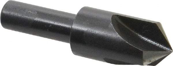 Cleveland - 5/8" Head Diam, 3/8" Shank Diam, 3 Flute 100° High Speed Steel Countersink - Oxide Finish, 2-1/4" OAL, Single End, Straight Shank, Right Hand Cut - Makers Industrial Supply