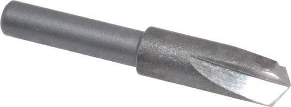 Cleveland - 1/4" Head Diam, 3/16" Shank Diam, 3 Flute 120° High Speed Steel Countersink - Oxide Finish, 1-7/16" OAL, Single End, Straight Shank, Right Hand Cut - Makers Industrial Supply