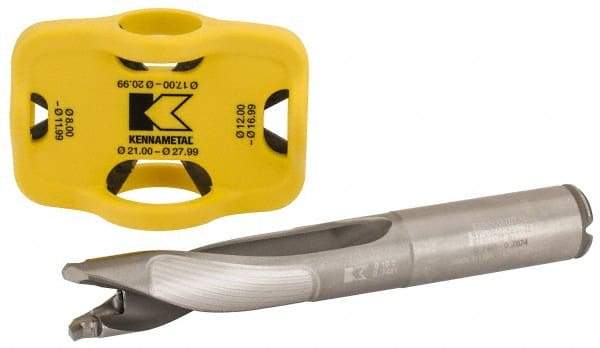 Kennametal - 19 to 19.99mm Diam, 3xD, 63.27mm Max Depth, 3/4" Shank Diam, 5-1/2" OAL, Replaceable Tip Drill - KTIP Insert, X Seat Size, KTIP Toolholder, Series KenTIP - Makers Industrial Supply