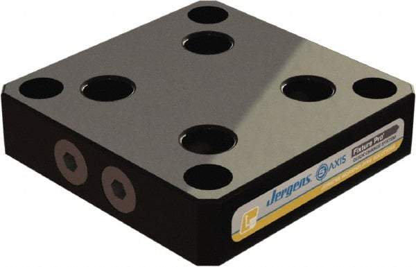 Jergens - 130mm Long x 130mm Wide x 30mm High Aluminum Fixture Plate - 30mm Plate Thickness - Makers Industrial Supply