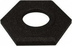 PRO-SAFE - 14" Wide x 4" High Rubber Trim Line Channelizer Base - 16 Lb, Black - Makers Industrial Supply