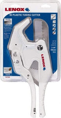 Lenox - 3/8" to 2" Pipe Capacity, Tube Cutter - Cuts Plastic, Rubber, PVC, CPVC - Makers Industrial Supply