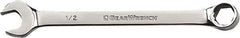 GearWrench - 7/16" 6 Point Combination Wrench - 7-19/64" OAL, Steel, Full Polish Finish - Makers Industrial Supply