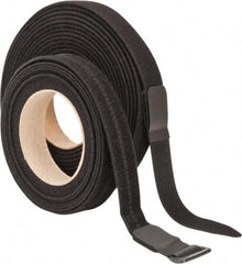 VELCRO Brand - 22 Piece 1" Wide x 5 Yd Long Self Fastening Tie/Strap Kit - Roll, Black - Makers Industrial Supply