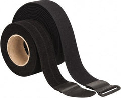 VELCRO Brand - 22 Piece 2" Wide x 5 Yd Long Self Fastening Tie/Strap Kit - Roll, Black - Makers Industrial Supply