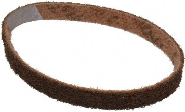 3M - 3/4" Wide x 18" OAL, Aluminum Oxide Abrasive Belt - Aluminum Oxide, Coarse, Nonwoven, Series SC-BS - Makers Industrial Supply