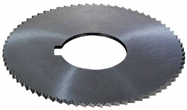 Controx - 2-1/2" Diam x 0.02" Blade Thickness x 5/8" Arbor Hole Diam, 56 Tooth Slitting and Slotting Saw - Arbor Connection, Right Hand, Uncoated, High Speed Steel, 15° Rake, Concave Ground - Makers Industrial Supply