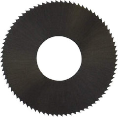 Controx - 1" Diam x 0.008" Blade Thickness x 3/8" Arbor Hole Diam, 80 Tooth Slitting and Slotting Saw - Arbor Connection, Right Hand, Uncoated, High Speed Steel, Concave Ground - Makers Industrial Supply