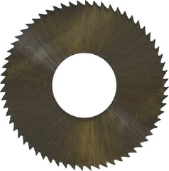 Controx - 1" Diam x 0.014" Blade Thickness x 3/8" Arbor Hole Diam, 64 Tooth Slitting and Slotting Saw - Arbor Connection, Right Hand, Uncoated, High Speed Steel, Concave Ground - Makers Industrial Supply