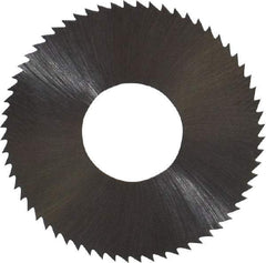 Controx - 1" Diam x 0.02" Blade Thickness x 3/8" Arbor Hole Diam, 64 Tooth Slitting and Slotting Saw - Arbor Connection, Right Hand, Uncoated, High Speed Steel, Concave Ground - Makers Industrial Supply