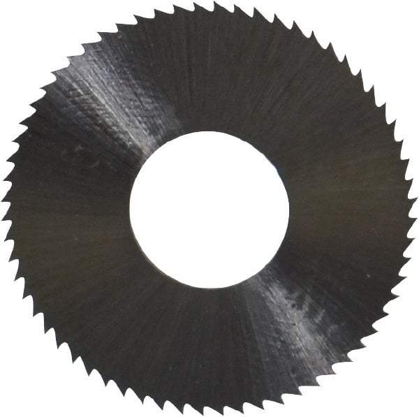 Controx - 1" Diam x 0.025" Blade Thickness x 3/8" Arbor Hole Diam, 64 Tooth Slitting & Slotting Saw - Arbor Connection, Right Hand, Uncoated, M2 High Speed Steel, Concave Ground - Makers Industrial Supply