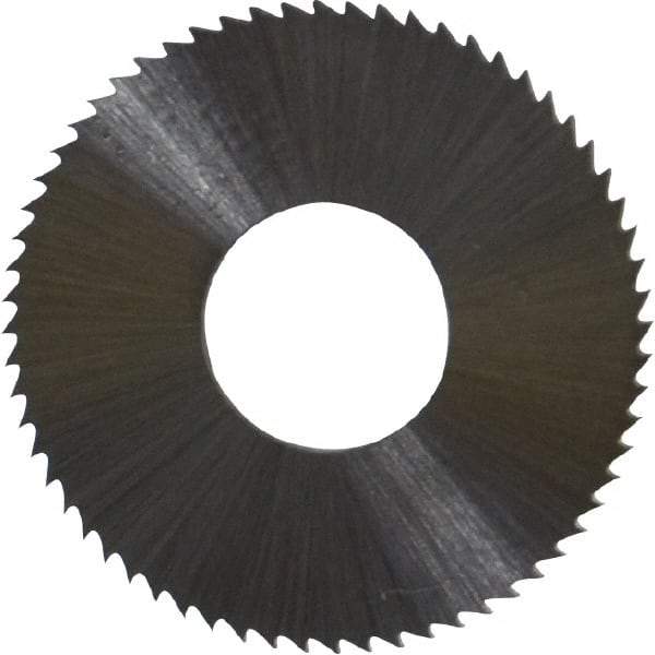 Controx - 1" Diam x 0.0313" Blade Thickness x 3/8" Arbor Hole Diam, 64 Tooth Slitting & Slotting Saw - Arbor Connection, Right Hand, Uncoated, M2 High Speed Steel, Concave Ground - Makers Industrial Supply