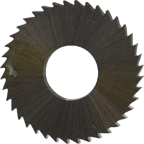 Controx - 1" Diam x 0.0938" Blade Thickness x 3/8" Arbor Hole Diam, 40 Tooth Slitting and Slotting Saw - Arbor Connection, Right Hand, Uncoated, Cobalt, Concave Ground, Contains Keyway - Makers Industrial Supply