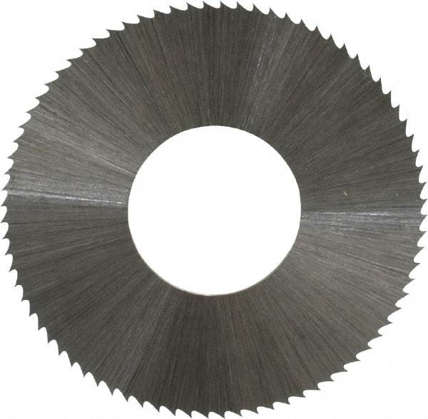 Controx - 1-1/4" Diam x 0.014" Blade Thickness x 1/2" Arbor Hole Diam, 80 Tooth Slitting and Slotting Saw - Arbor Connection, Right Hand, Uncoated, High Speed Steel, Concave Ground - Makers Industrial Supply