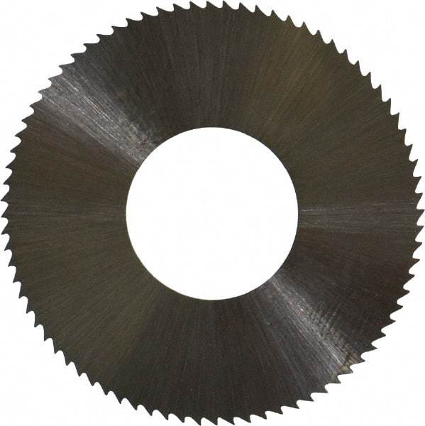 Controx - 1-1/4" Diam x 0.02" Blade Thickness x 1/2" Arbor Hole Diam, 80 Tooth Slitting and Slotting Saw - Arbor Connection, Right Hand, Uncoated, High Speed Steel, Concave Ground - Makers Industrial Supply