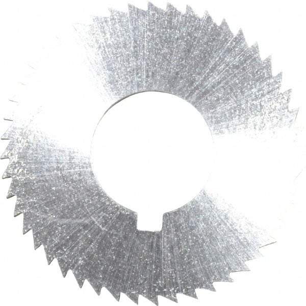 Controx - 1-1/4" Diam x 1/16" Blade Thickness x 1/2" Arbor Hole Diam, 48 Tooth Slitting and Slotting Saw - Arbor Connection, Right Hand, Uncoated, Cobalt, Concave Ground, Contains Keyway - Makers Industrial Supply