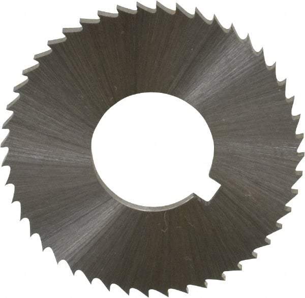 Controx - 1-1/4" Diam x 0.0781" Blade Thickness x 1/2" Arbor Hole Diam, 48 Tooth Slitting and Slotting Saw - Arbor Connection, Right Hand, Uncoated, Cobalt, Concave Ground, Contains Keyway - Makers Industrial Supply