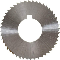 Controx - 1-1/4" Diam x 0.0938" Blade Thickness x 1/2" Arbor Hole Diam, 48 Tooth Slitting and Slotting Saw - Arbor Connection, Right Hand, Uncoated, Cobalt, Concave Ground, Contains Keyway - Makers Industrial Supply