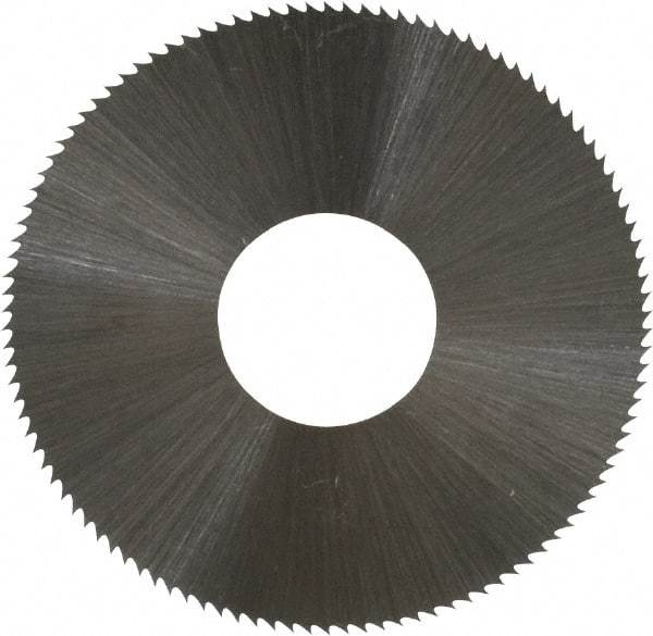 Controx - 1-1/2" Diam x 0.012" Blade Thickness x 1/2" Arbor Hole Diam, 110 Tooth Slitting and Slotting Saw - Arbor Connection, Right Hand, Uncoated, High Speed Steel, Concave Ground - Makers Industrial Supply