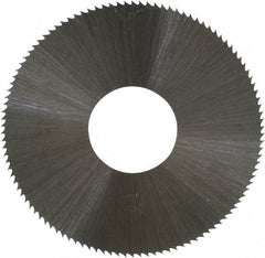 Controx - 1-1/2" Diam x 0.012" Blade Thickness x 1/2" Arbor Hole Diam, 110 Tooth Slitting and Slotting Saw - Arbor Connection, Right Hand, Uncoated, High Speed Steel, Concave Ground - Makers Industrial Supply