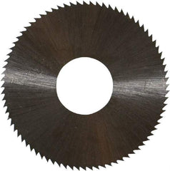 Controx - 1-1/2" Diam x 0.014" Blade Thickness x 1/2" Arbor Hole Diam, 80 Tooth Slitting and Slotting Saw - Arbor Connection, Right Hand, Uncoated, High Speed Steel, Concave Ground - Makers Industrial Supply