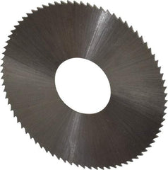 Controx - 1-1/2" Diam x 0.018" Blade Thickness x 1/2" Arbor Hole Diam, 80 Tooth Slitting and Slotting Saw - Arbor Connection, Right Hand, Uncoated, High Speed Steel, Concave Ground - Makers Industrial Supply