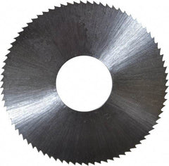 Controx - 1-1/2" Diam x 0.02" Blade Thickness x 1/2" Arbor Hole Diam, 80 Tooth Slitting and Slotting Saw - Arbor Connection, Right Hand, Uncoated, High Speed Steel, Concave Ground - Makers Industrial Supply