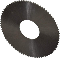 Controx - 1-1/2" Diam x 0.025" Blade Thickness x 1/2" Arbor Hole Diam, 80 Tooth Slitting & Slotting Saw - Arbor Connection, Right Hand, Uncoated, M2 High Speed Steel, Concave Ground - Makers Industrial Supply