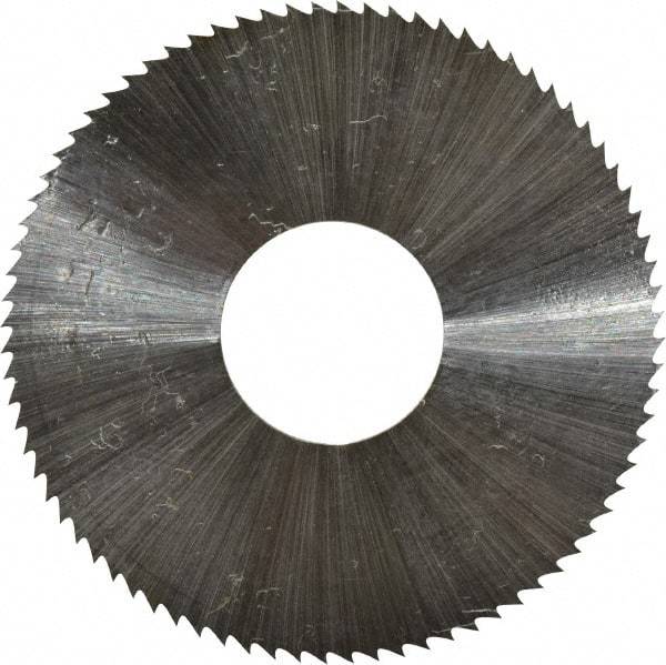 Controx - 1-1/2" Diam x 0.0313" Blade Thickness x 1/2" Arbor Hole Diam, 80 Tooth Slitting & Slotting Saw - Arbor Connection, Right Hand, Uncoated, M2 High Speed Steel, Concave Ground - Makers Industrial Supply