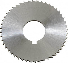 Controx - 1-1/2" Diam x 0.0469" Blade Thickness x 1/2" Arbor Hole Diam, 48 Tooth Slitting and Slotting Saw - Arbor Connection, Right Hand, Uncoated, Cobalt, Concave Ground, Contains Keyway - Makers Industrial Supply