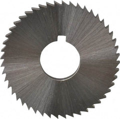 Controx - 1-1/2" Diam x 1/8" Blade Thickness x 1/2" Arbor Hole Diam, 48 Tooth Slitting and Slotting Saw - Arbor Connection, Right Hand, Uncoated, Cobalt, Concave Ground, Contains Keyway - Makers Industrial Supply