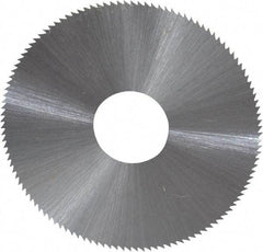 Controx - 1-3/4" Diam x 0.01" Blade Thickness x 1/2" Arbor Hole Diam, 120 Tooth Slitting and Slotting Saw - Arbor Connection, Right Hand, Uncoated, High Speed Steel, Concave Ground - Makers Industrial Supply