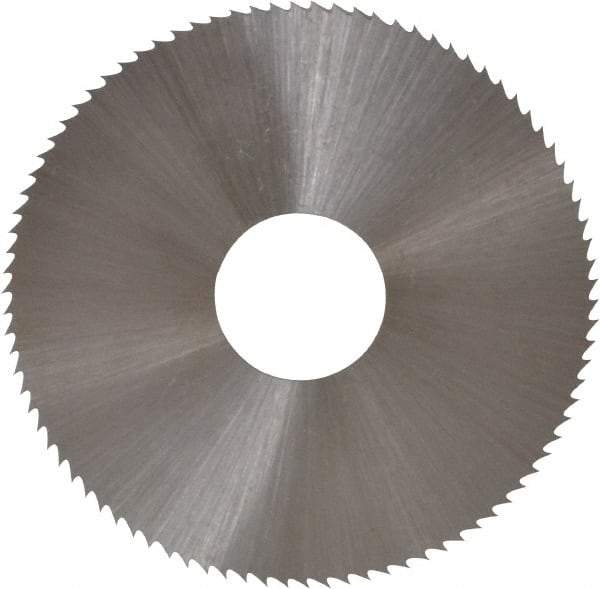 Controx - 1-3/4" Diam x 0.018" Blade Thickness x 1/2" Arbor Hole Diam, 90 Tooth Slitting and Slotting Saw - Arbor Connection, Right Hand, Uncoated, High Speed Steel, Concave Ground - Makers Industrial Supply