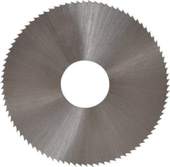 Controx - 1-3/4" Diam x 0.018" Blade Thickness x 1/2" Arbor Hole Diam, 90 Tooth Slitting and Slotting Saw - Arbor Connection, Right Hand, Uncoated, High Speed Steel, Concave Ground - Makers Industrial Supply