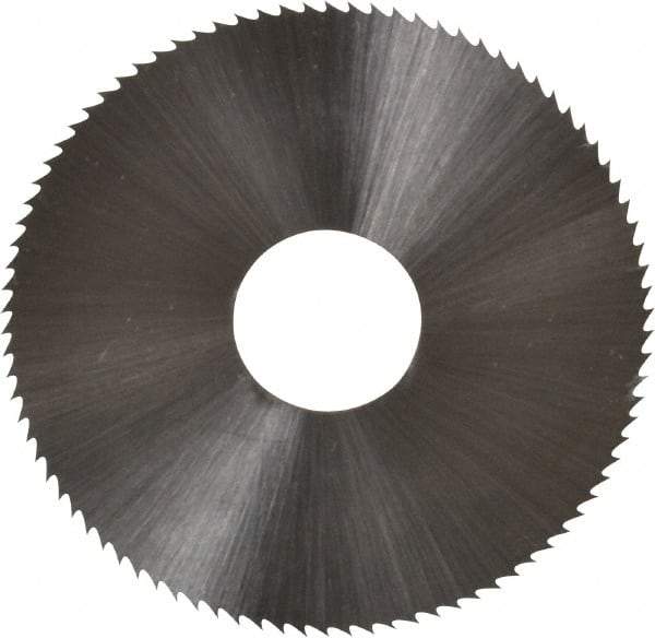 Controx - 1-3/4" Diam x 0.025" Blade Thickness x 1/2" Arbor Hole Diam, 90 Tooth Slitting & Slotting Saw - Arbor Connection, Right Hand, Uncoated, M2 High Speed Steel, Concave Ground - Makers Industrial Supply